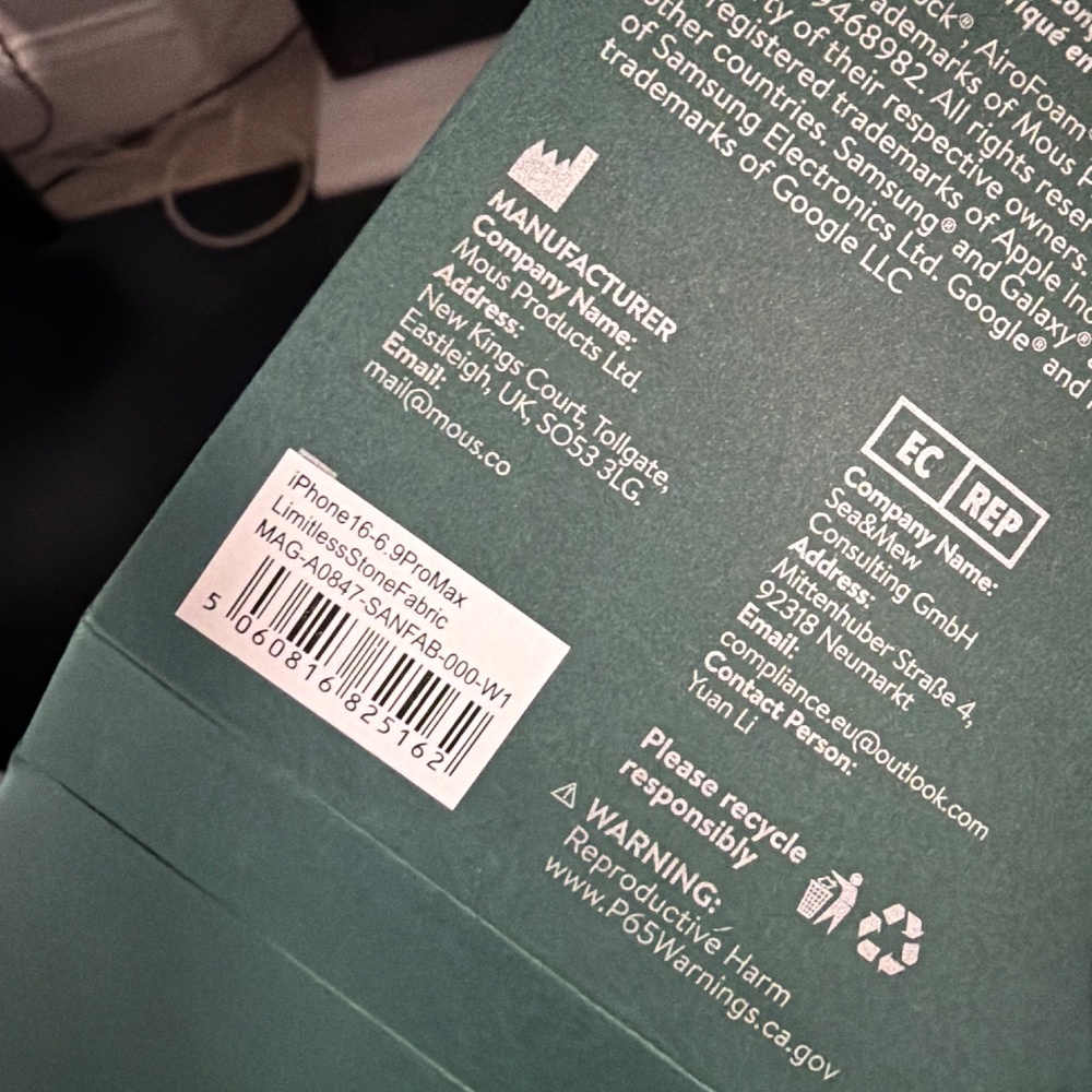 MOUS 16 pro max plus cream color case - Picture 4 of 4